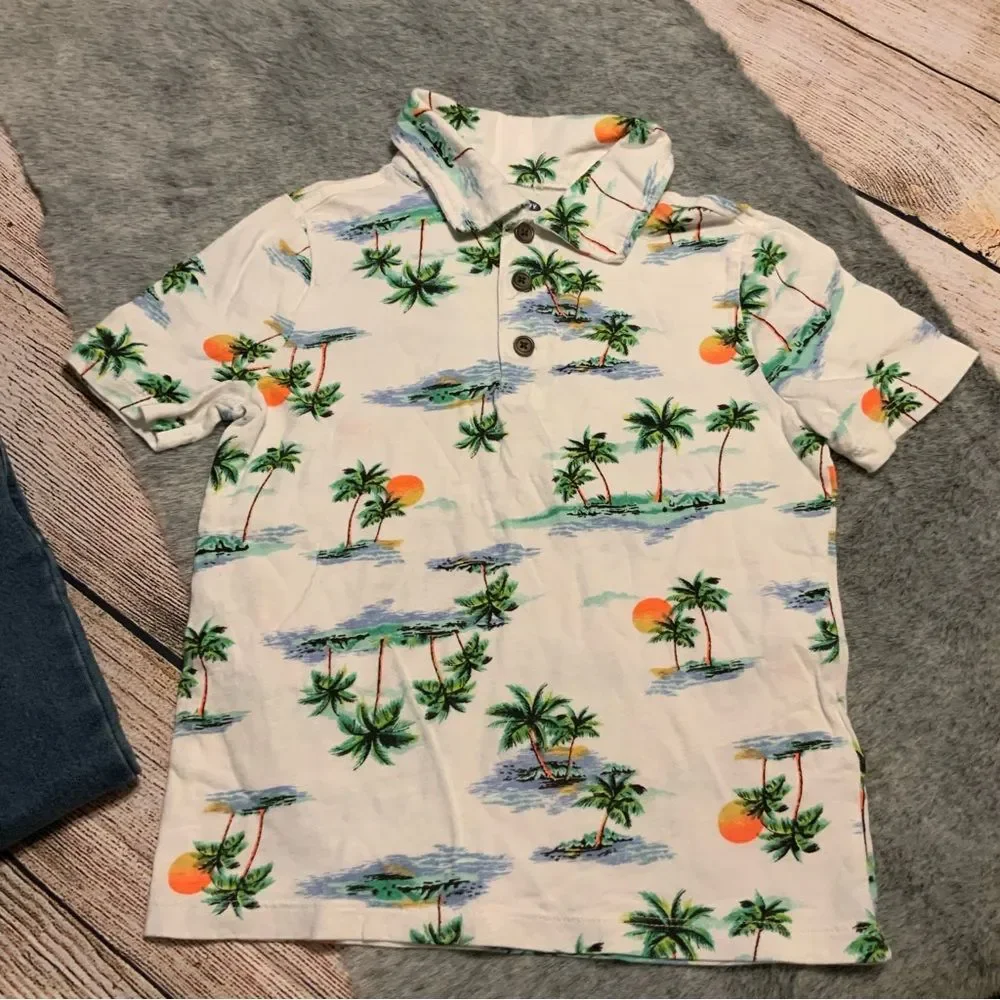 Old Navy Polo & Wonder Nation Skinny Jeans Matching Set